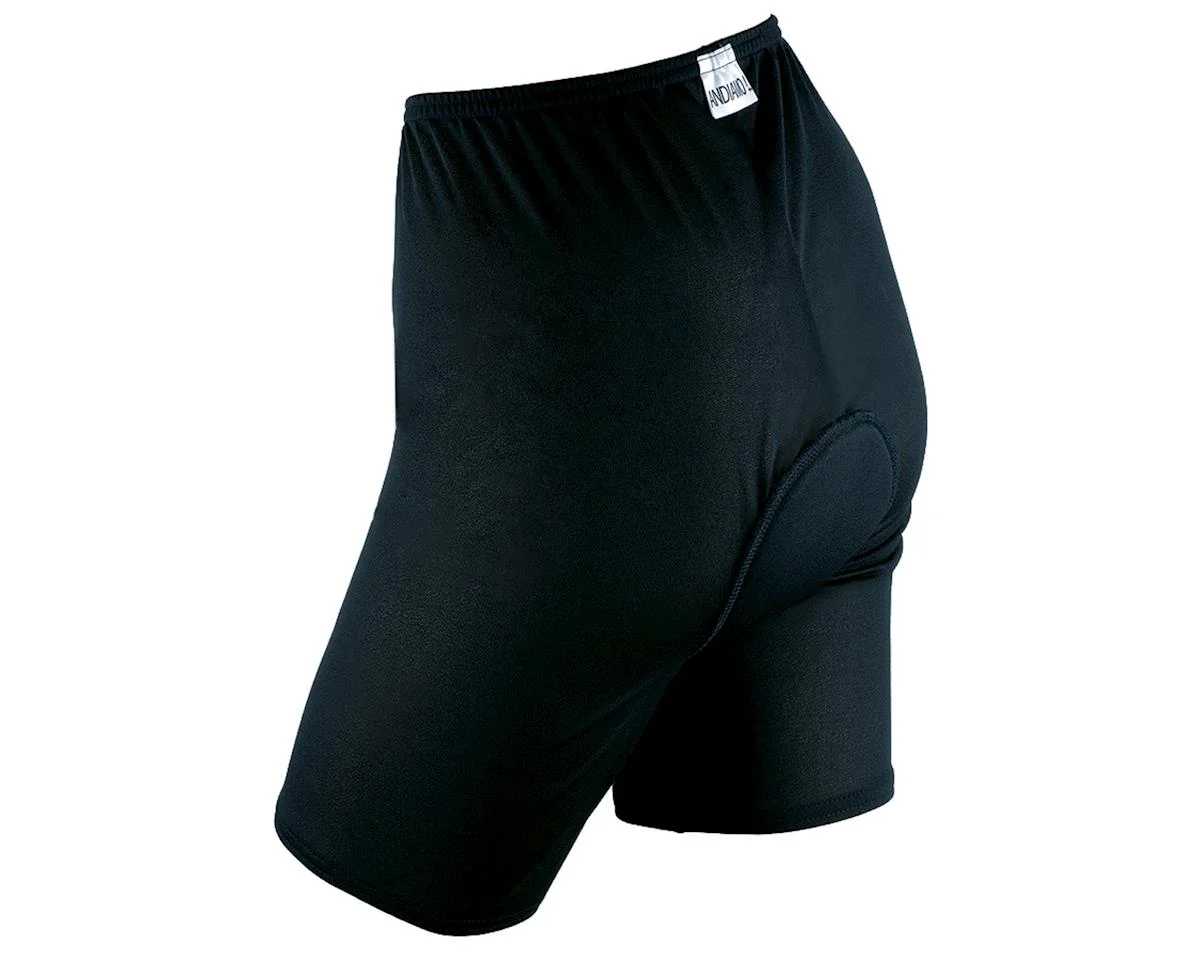 Andiamo Women's Padded Skins Short Liner (Black) (M)